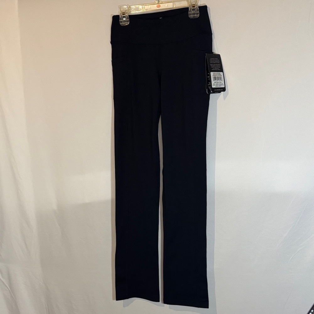Skechers yoga Pants Women's black Straight Leg with side pockets